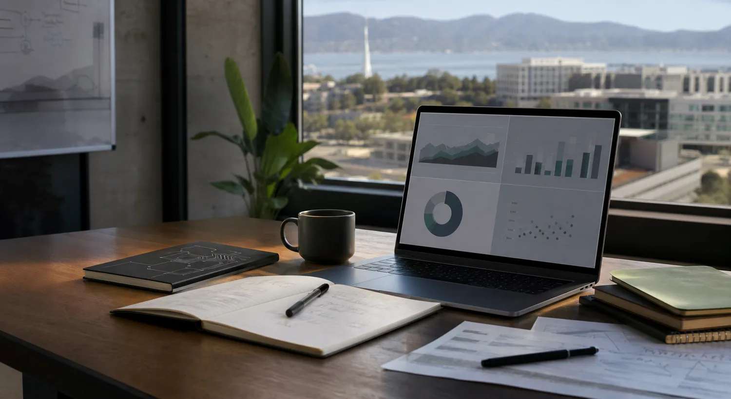 Workspace for reviewing technology venture and product materials